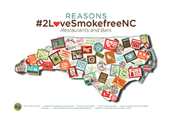 Reasons #2 Love SmokefreeNC Poster No Stamp Board